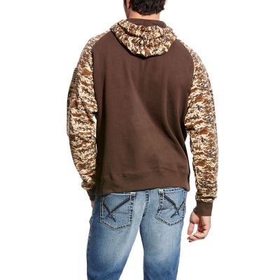 Ariat Patriot - Hoodie Koffie Camo Heren - 10185-278